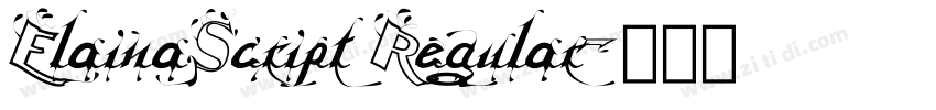 ElainaScript Regular字体转换